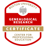 Certificate in Genealogical Research